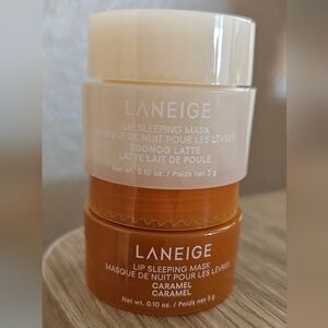 LANEIGE Lip Sleeping Mask Duo - Eggnog Latte And Caramel